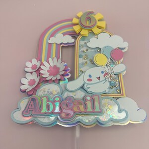 Cinamonroll Kawaii   Cake Topper Shaker,  Topper Shaker,