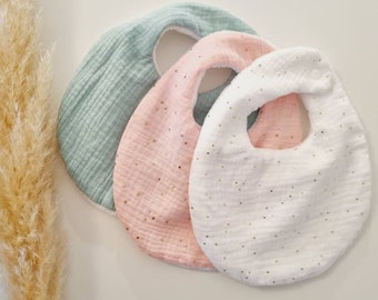 Cotton gauze bib