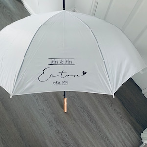 Personalised Wedding Umbrellas image 1