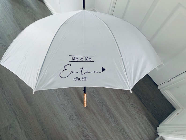 Personalised Wedding Umbrellas image 1