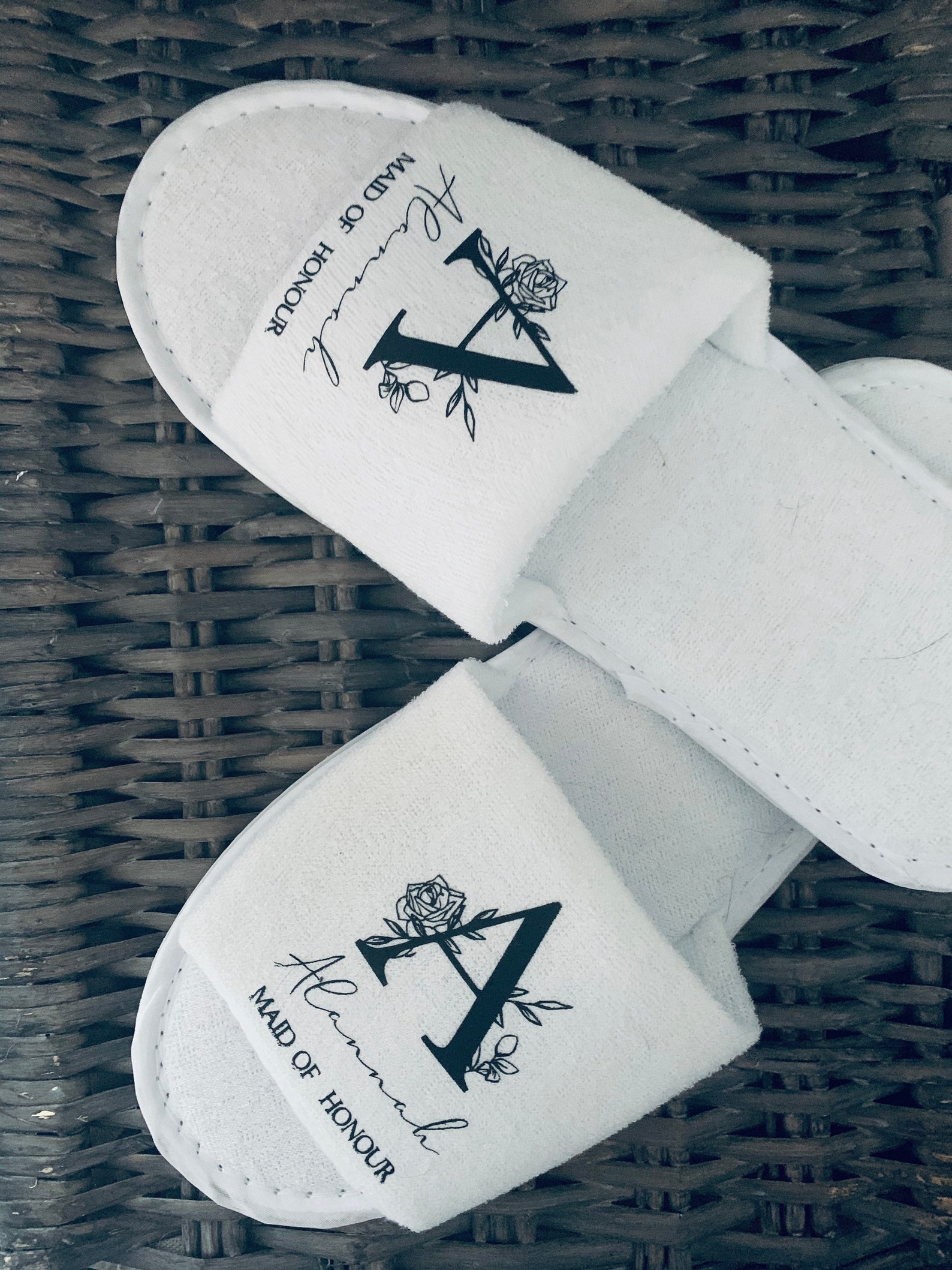 personalised slippers