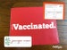 Vaccinated Vinyl Vaccine Card Cover for 4'x3' CDC Card  | Vaccine Cover Sleeve | Vaccine Card Holder | Vaccine Card Protector 