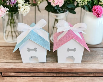 Dog House Favor Box | Party Favor Box | Set of 12