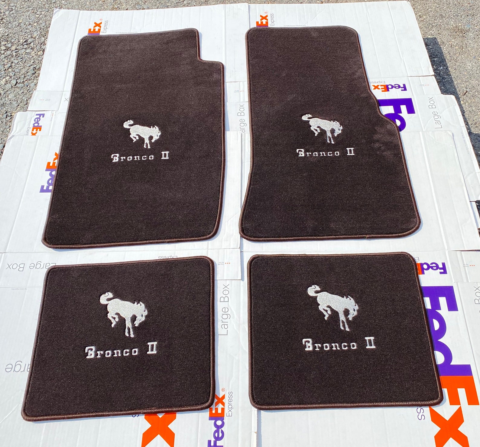 Fit For Ford Bronco II Custom Velour Floor Mats Carpet Brown Etsy