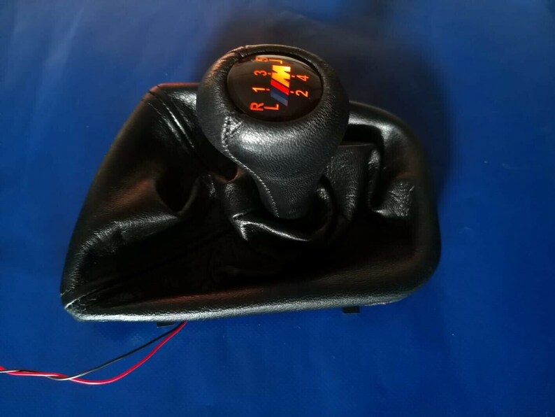 Bmw illuminated Genuine Leather Shift Knob and Boot M3 Fit E36 Etsy