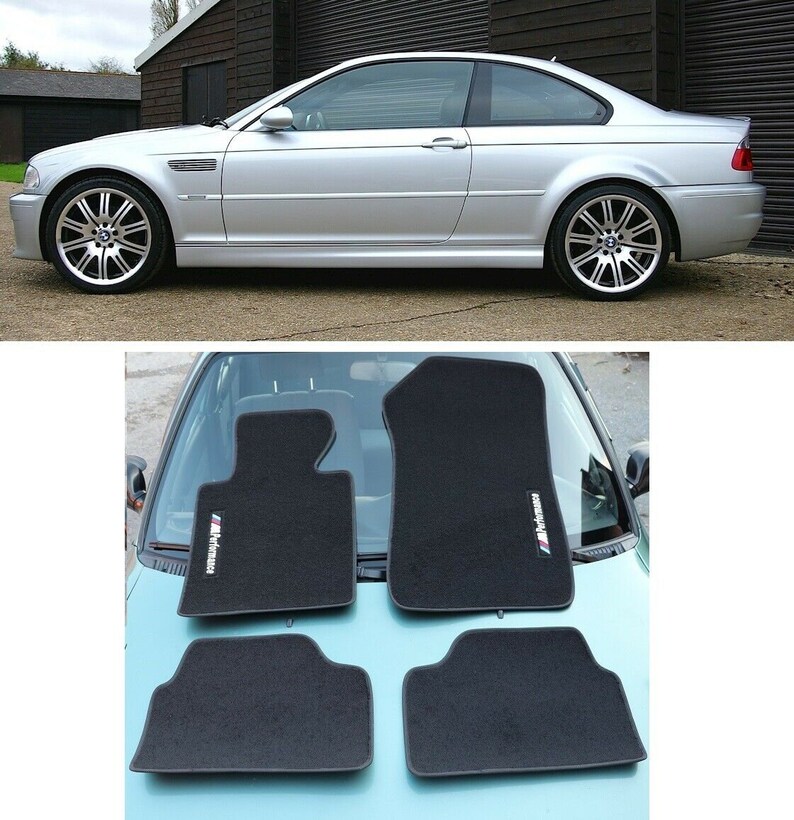For BMW M3 Series E46 M Coupe Cabrio 2Dr Black Floor Mats LHD Etsy