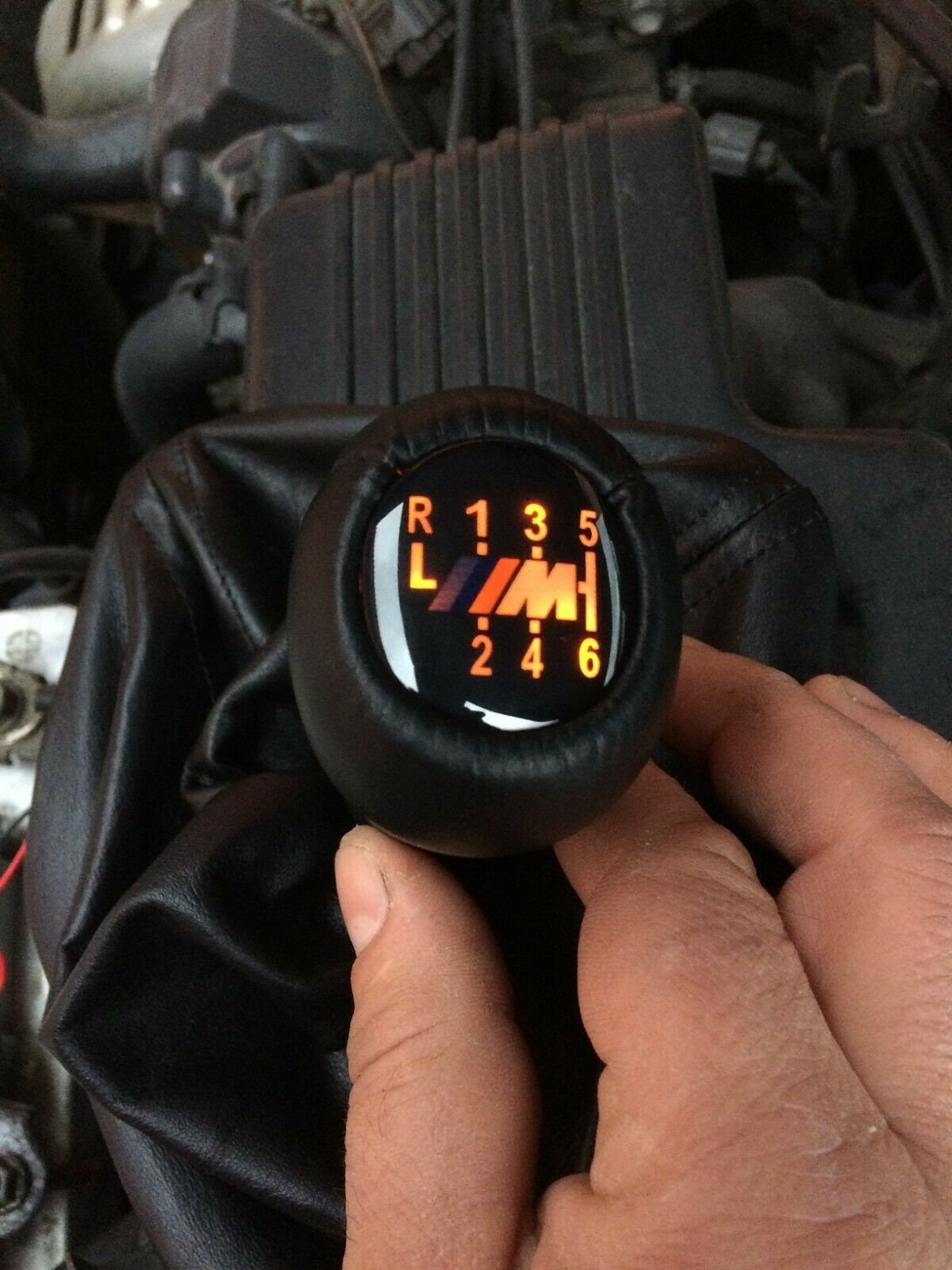 Bmw illuminated Genuine Leather Shift Knob and Boot M3 E46 ZHP Etsy