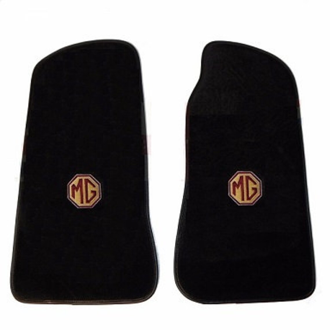 New Velour Carpet Floor Mats Black MGB 19681980 Embroidered Etsy