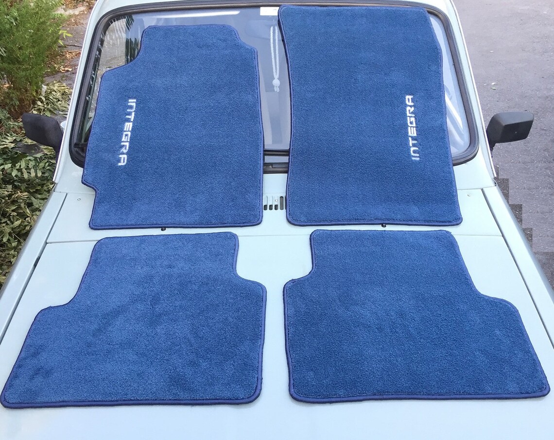 For 1990 93 Acura Integra Floor Mats carpet Navy Blue 4pcs Etsy
