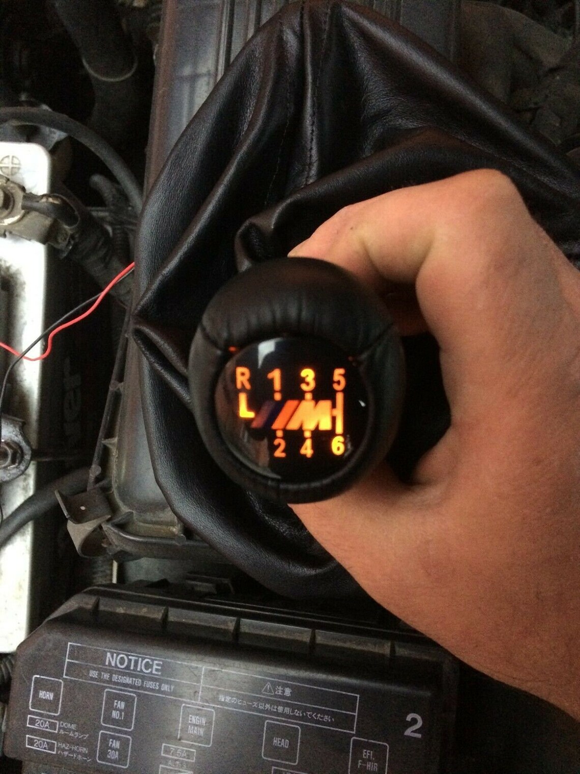 Bmw illuminated Genuine Leather Shift Knob and Boot M3 E46 ZHP Etsy