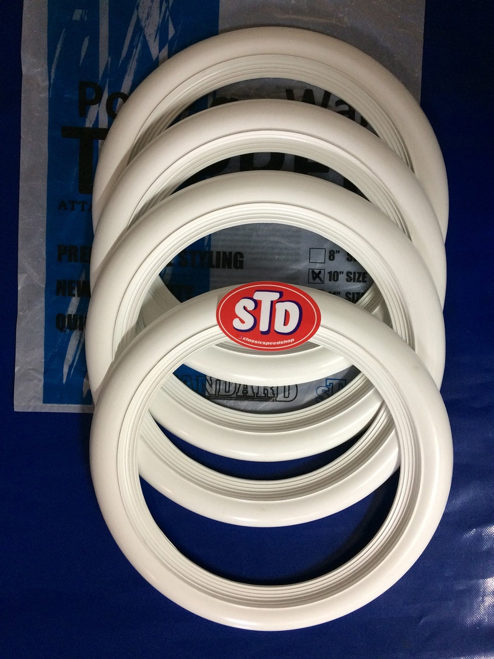 10 White Wall Portawall Tire insert trim set of 4 Etsy