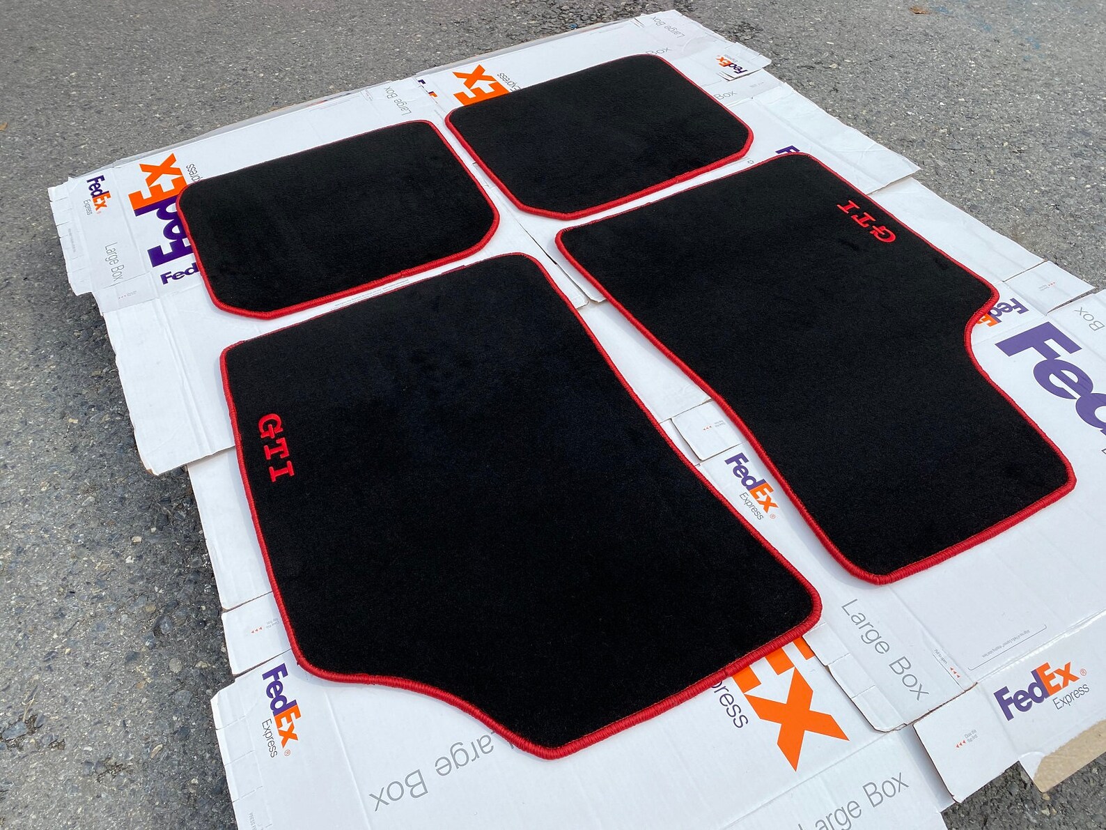 Fits For VW Golf MK2 GTI Carpet Floor Mat Set Red Trim GTI Etsy