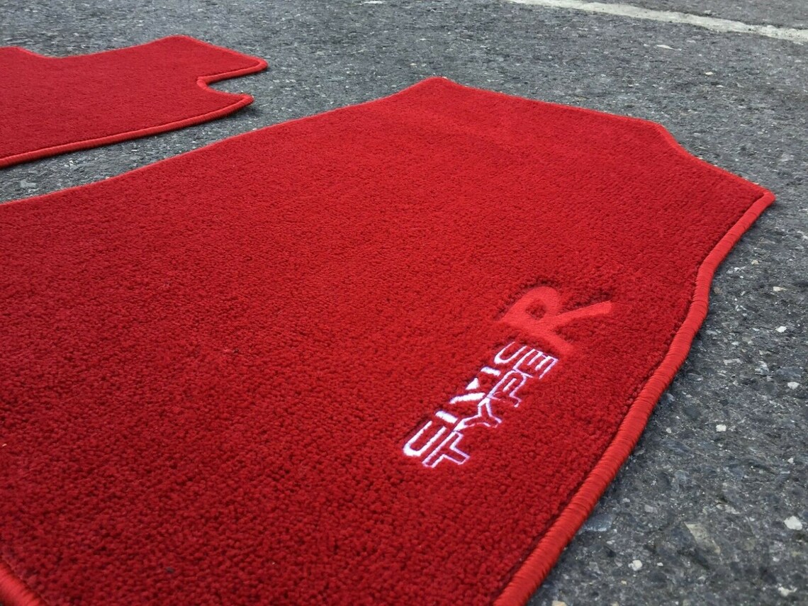 Tailored Car Floor Mats Carpet Red 4pcs For Honda Civic Sedan Etsy