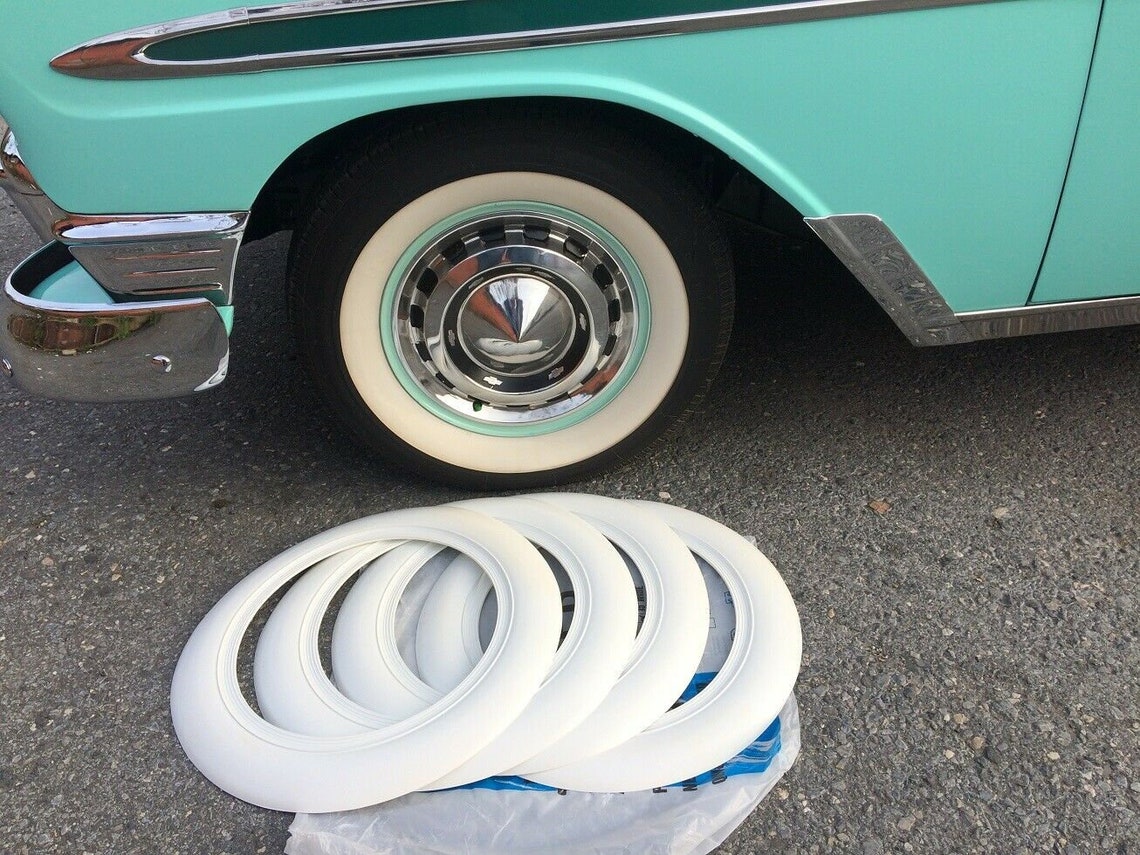 15 Rim 2 inch wide White Wall Portawall Tire insert trim Etsy