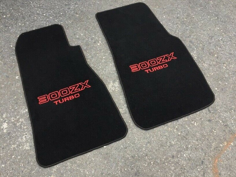Floor Mats Carpet Black Embroidery Logo for Nissan 300 ZX Etsy