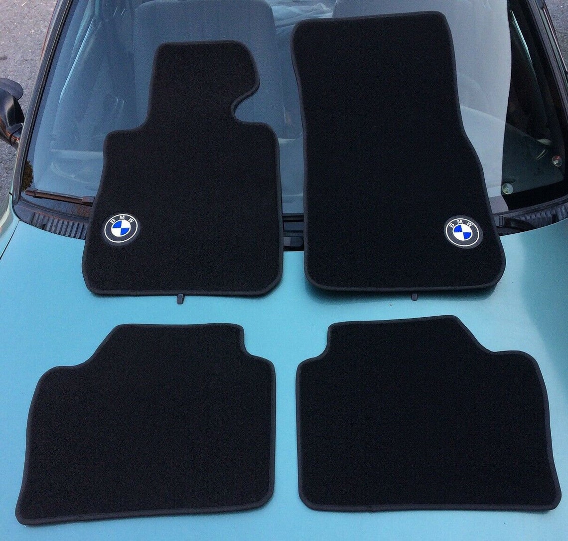 For BMW 3 Series F30 M3 M Performance Black Floor Mats Etsy