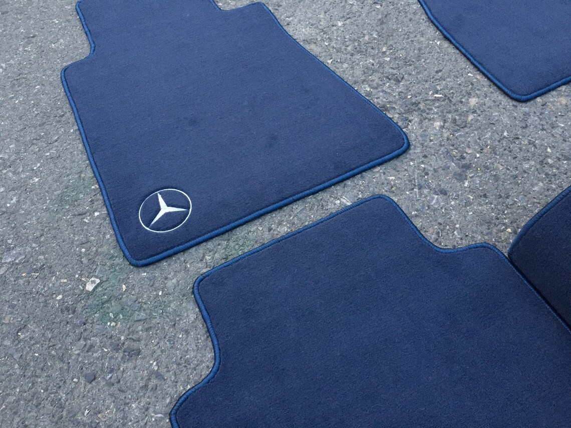 Floor Mats For MBnz E Class W126 Navy Blue Front Rear 4 Pcs Etsy