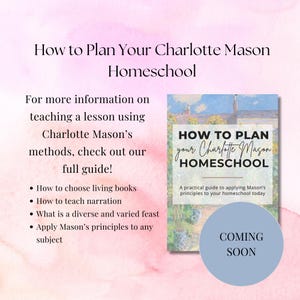 Charlotte Mason Lesson Plan Homeschool Planner Bookmark Homeschool ...