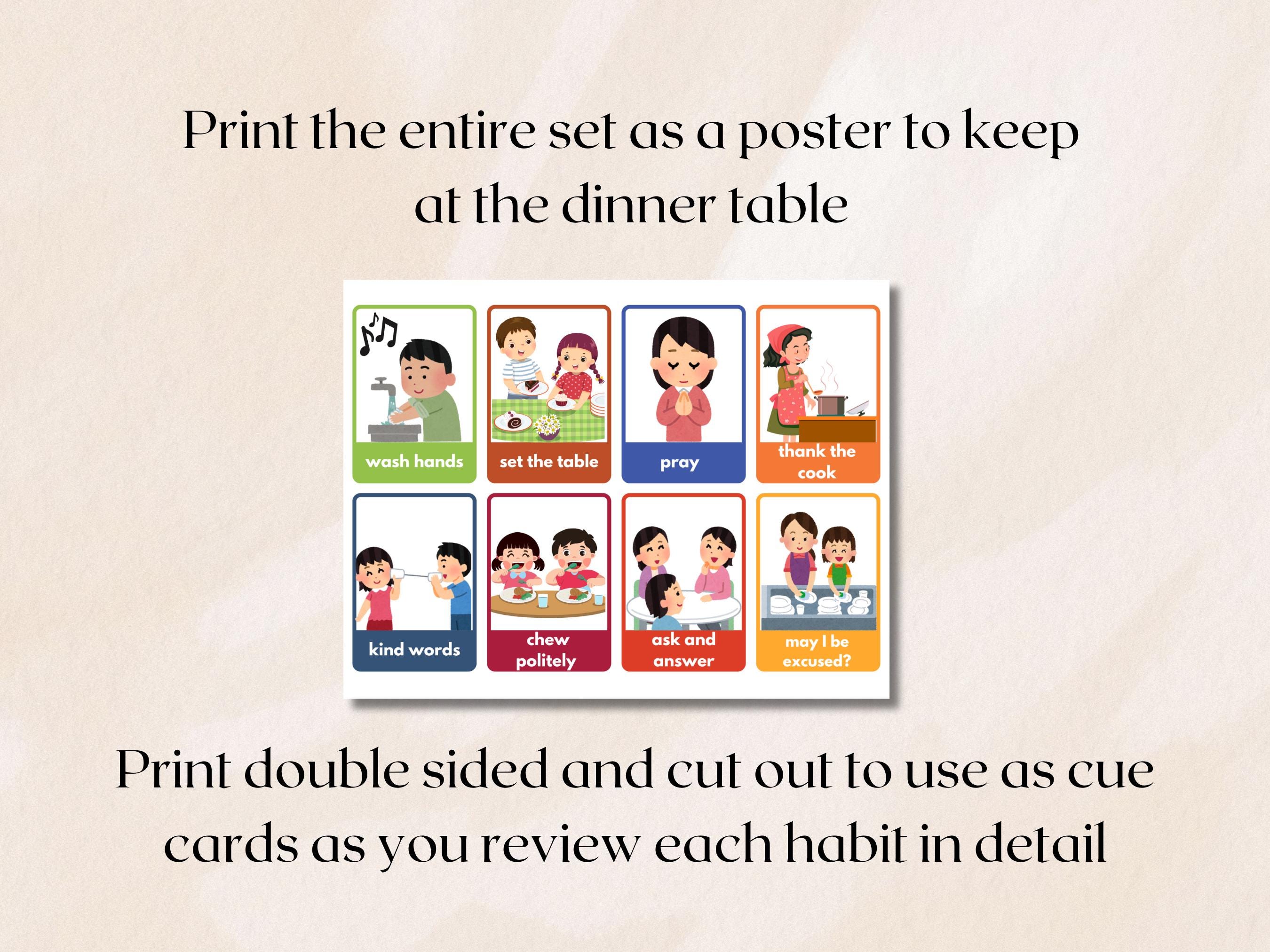 Habit Training Manners for Kids Meal Time Routine Charlotte Mason ...