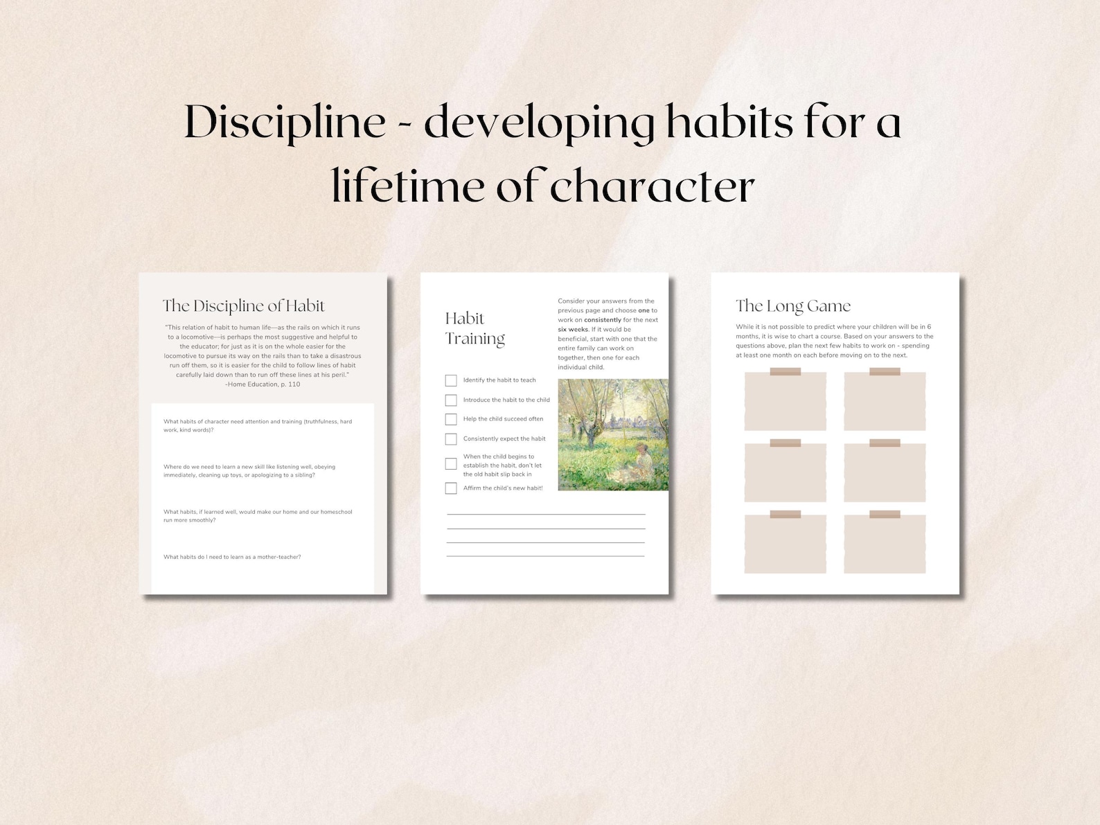Homeschool Planner Charlotte Mason Teacher Guide Digital Planner ...