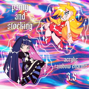 Panty & Stocking Rainbow Charms