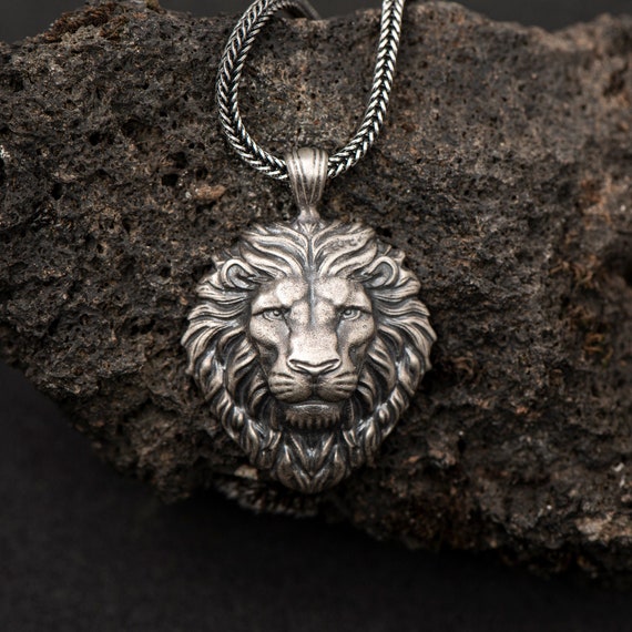 Stainless steel lion pendant for men – Ericol Jewelry