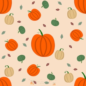 Pumpkin Seamless pattern, seamless pattern, pumpkin pattern, autumn pattern, seamless pattern, cosy fall seamless pattern, fall pattern