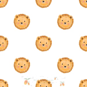 Cute Lion Seamless pattern, digital seamless pattern, lion pattern, lion seamless pattern, seamless pattern png, instant digital download