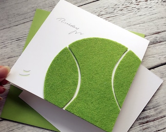 Tennis - Fun Card Birthday Hobby Sport