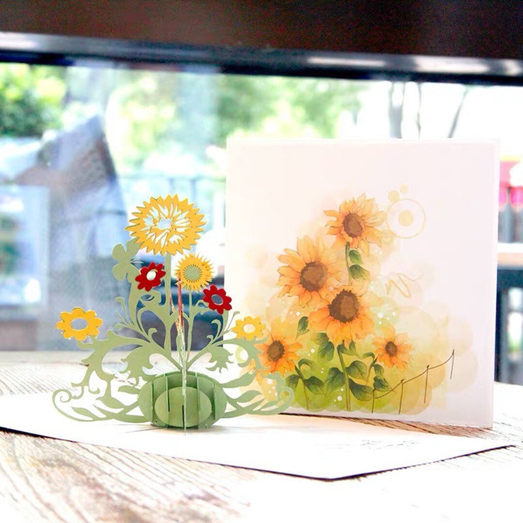 Sunflowers - Pop up 3D Card Birthday Mother's Day Special Occasions ...