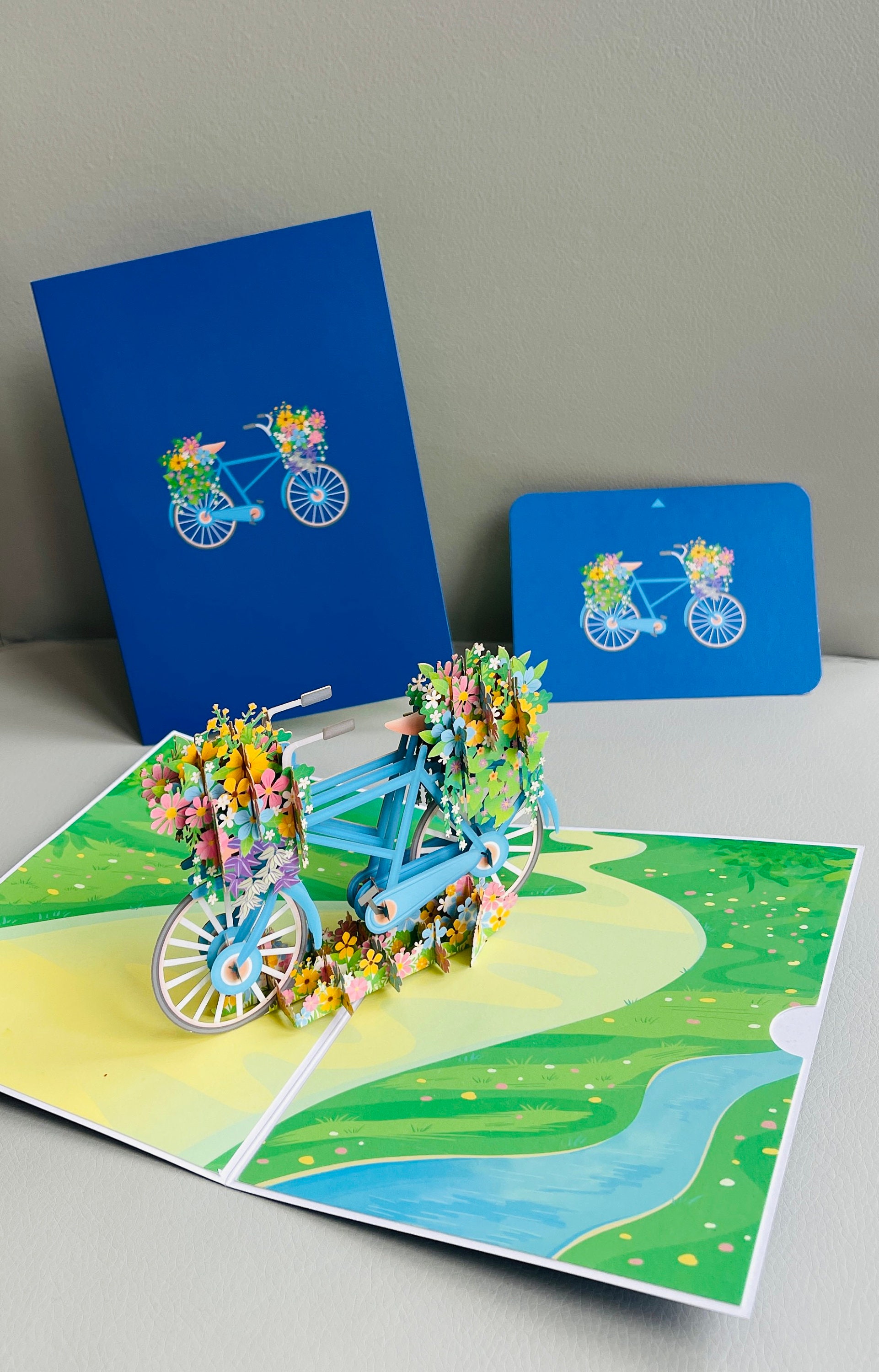 Flower Bike - Pop up 3D Card Special Occasion Hobby Fun Birthday - Etsy UK