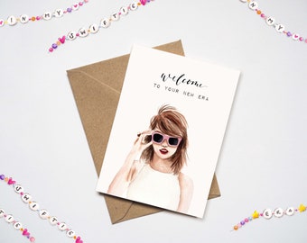 Klappkarte "Welcome to your new era" | Taylor Swift | Swiftie | Geburtstagskarte | DIN A6