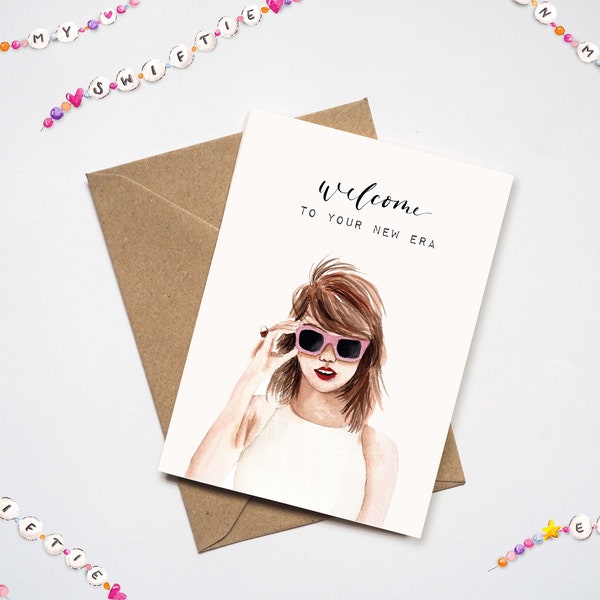 Folding card "Welcome to your new era" | Taylor Swift | Swiftie | Birthday card | DIN A6