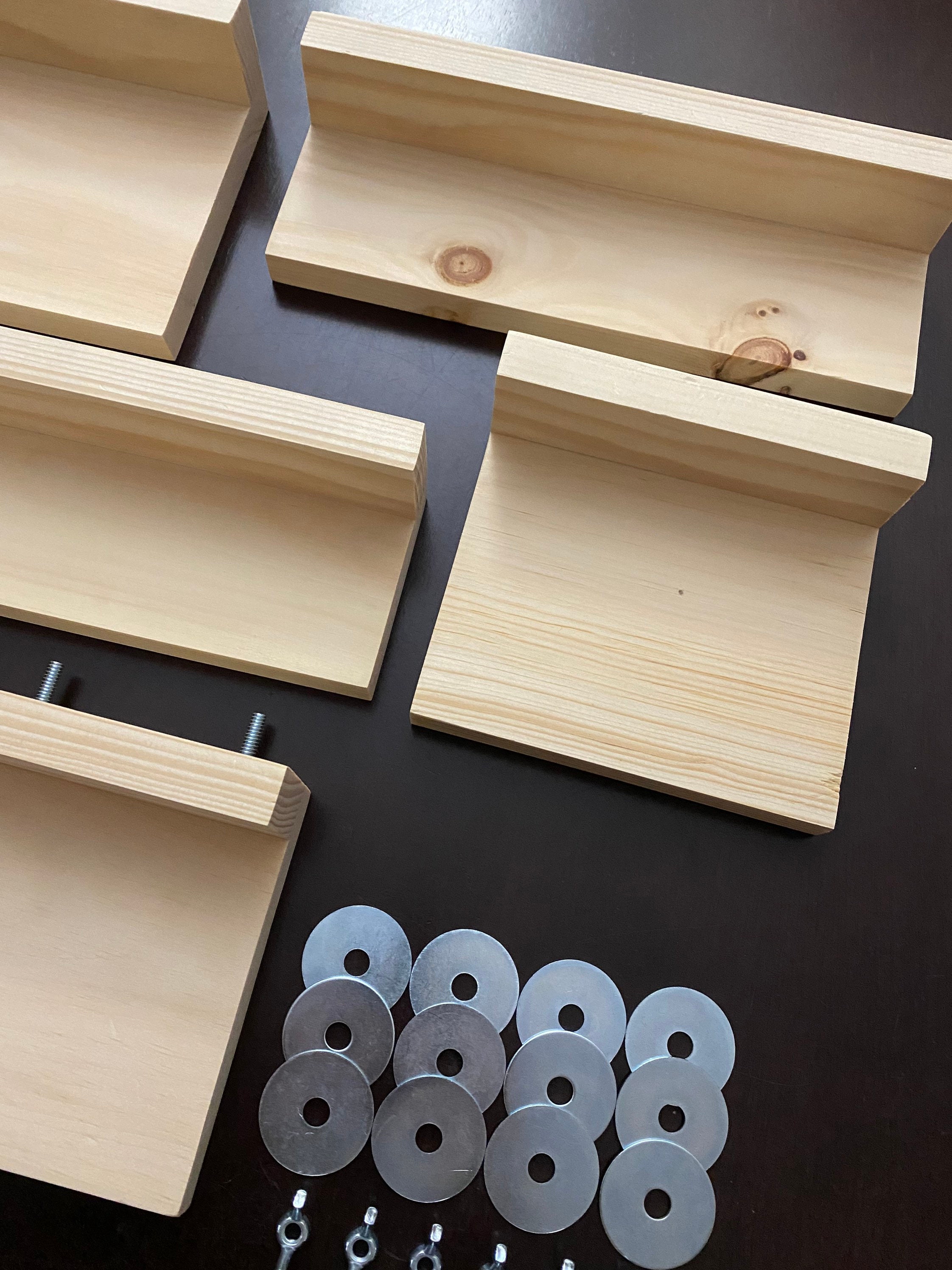 Shelves With Poop Guards Kiln Dried Pine Chinchilla Shelves Etsy