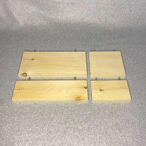 4 shelves - Kiln Dried Pine Chinchilla Shelves