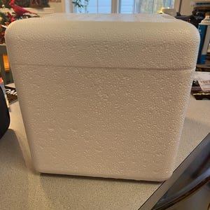 Insulated Styrofoam shipping cooler foam container 10 1/2"x11"x 8 1/2"