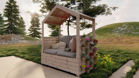 Covered bench sale