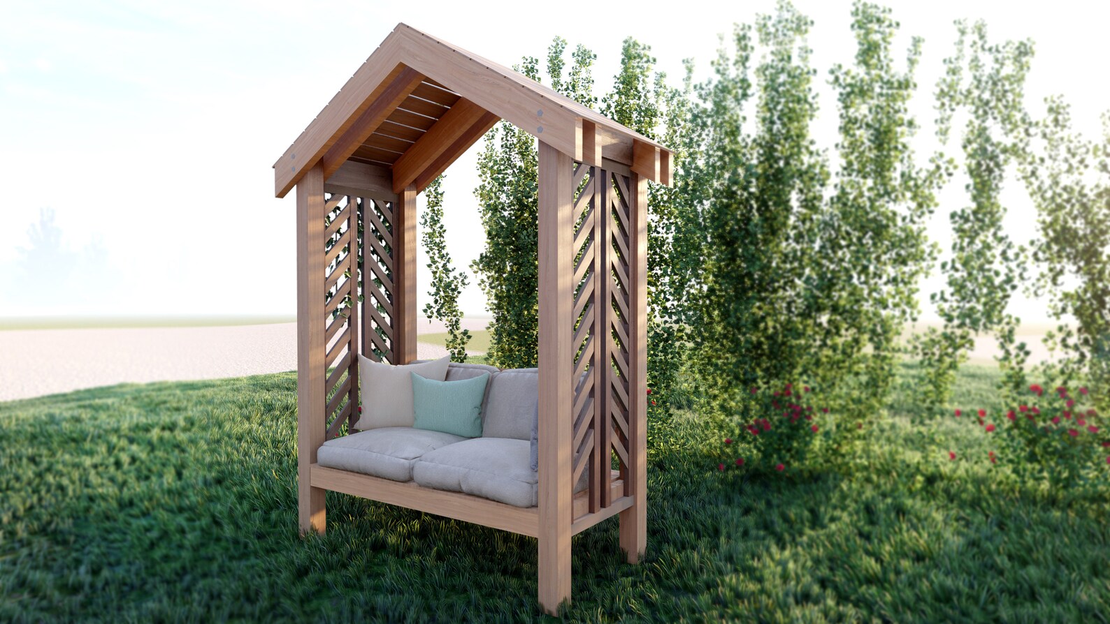 Arbor Bench Plans 3 X 5 8 / Stepbystep Instructions Etsy