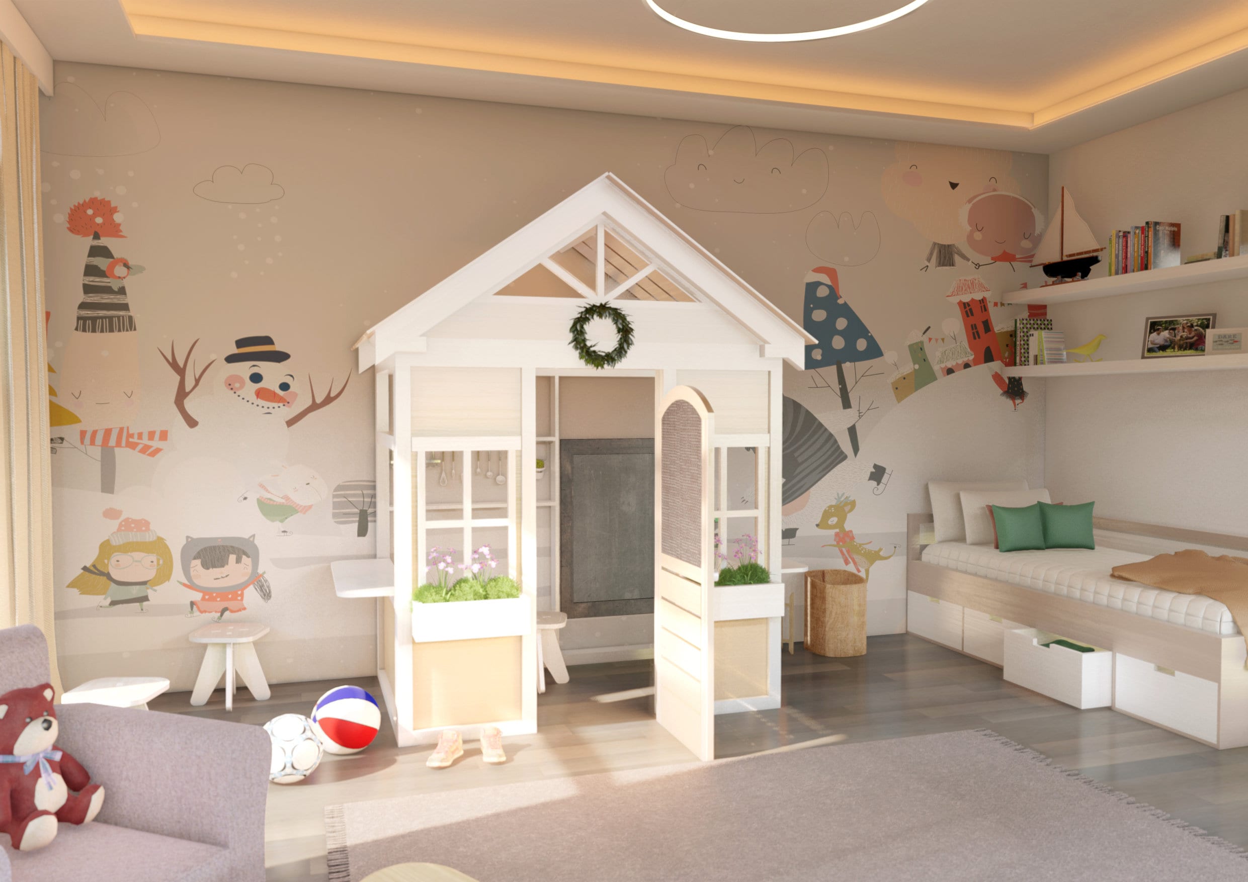 Playhouse Plans Indoor Playhouse Step-by-step Instructions - Etsy