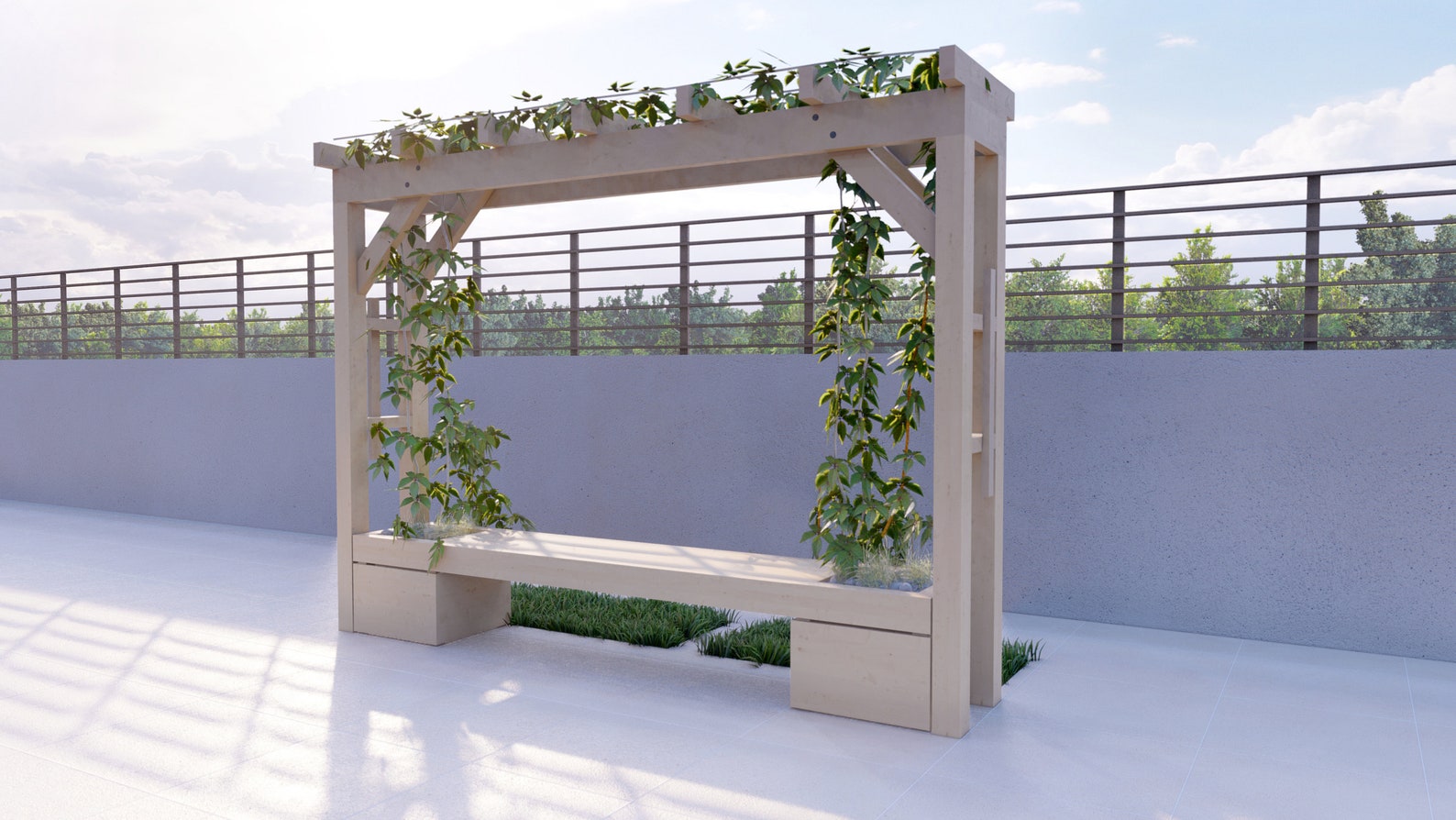 ARBOR BENCH Plans 9 7 X 1 6 / Stepbystep Instructions Etsy