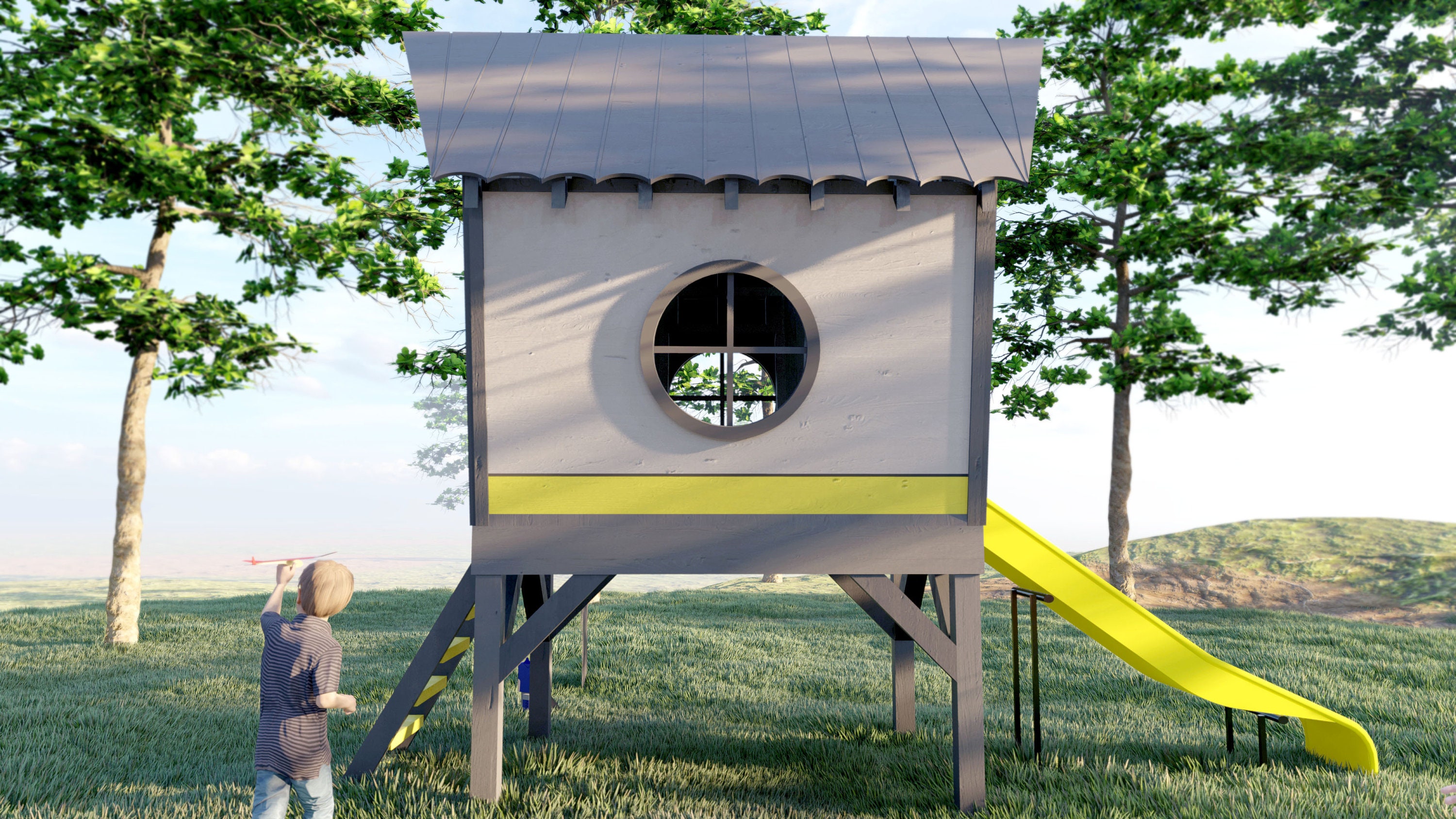 PLAYHOUSE PLANS BATMAN 7' X 7' 3'' X Etsy