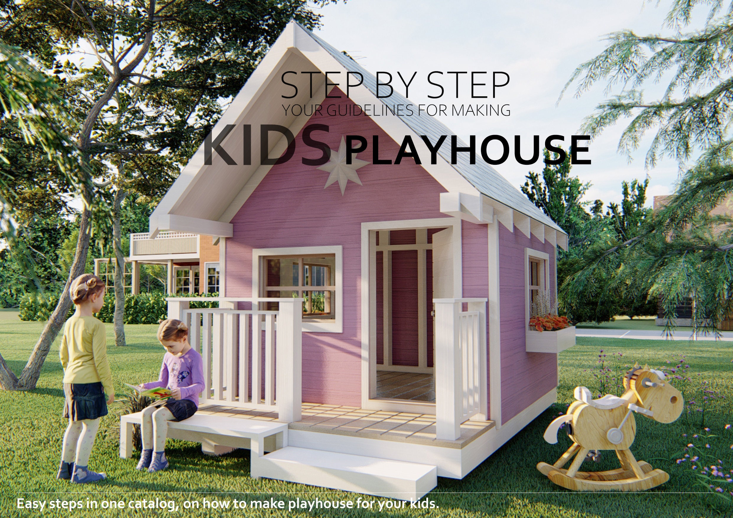 Kids playhouse plans | Etsy