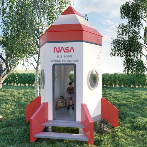 Playhouse Build Plans for Kids Trailer Caravan Playhouse Etsy UK