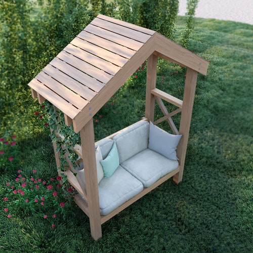 Arbor Bench Plans 3 X 5 8 / Stepbystep Instructions Etsy