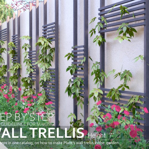 TRELLIS Plans 7ft / Stepbystep Instructions Digital Etsy