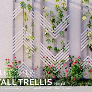 Trellis plans / wall trellis / Garden decoration / step-by-step instructions / digital download / PDF file
