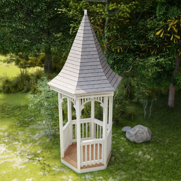 Gazebo plans, step-by-step instructions, (digital download)