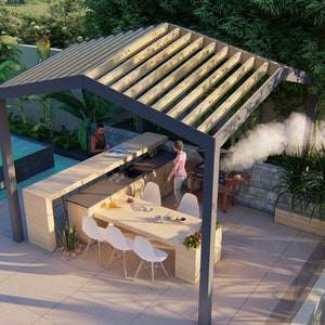 OUTDOOR KITCHEN 12 x 43 Ft / DIY Plan Schritt für Schritt im Garten / digitaler Download / Pdf-Datei