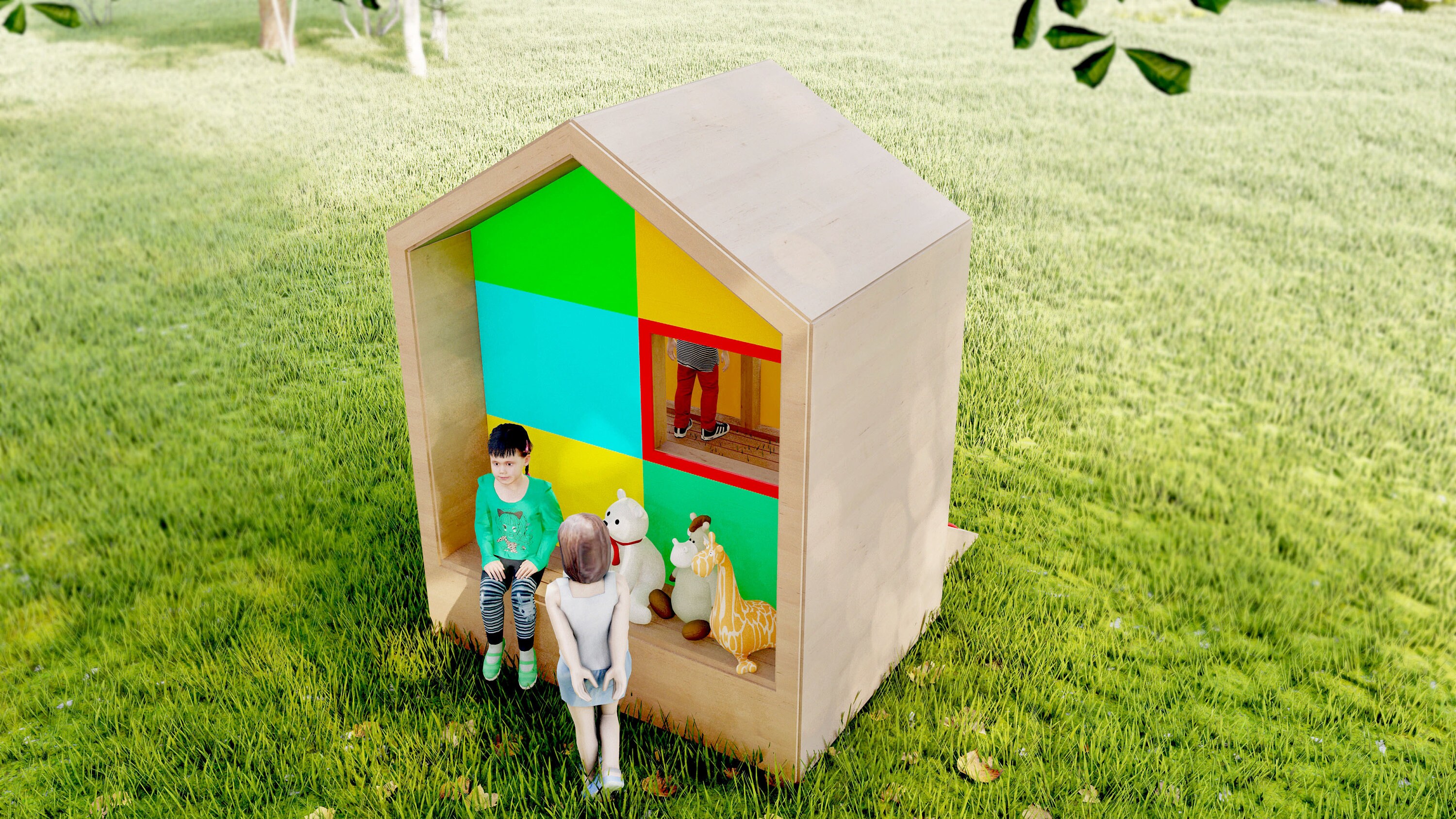 Playhouse Plans, Double Aframe Playhouse, Stepbystep Instructions