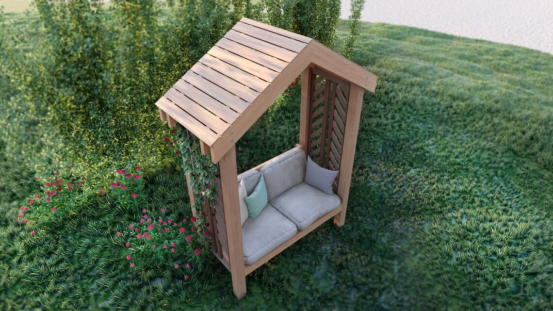 Arbor Bench Plans 3 X 5 8 / Stepbystep Instructions Etsy